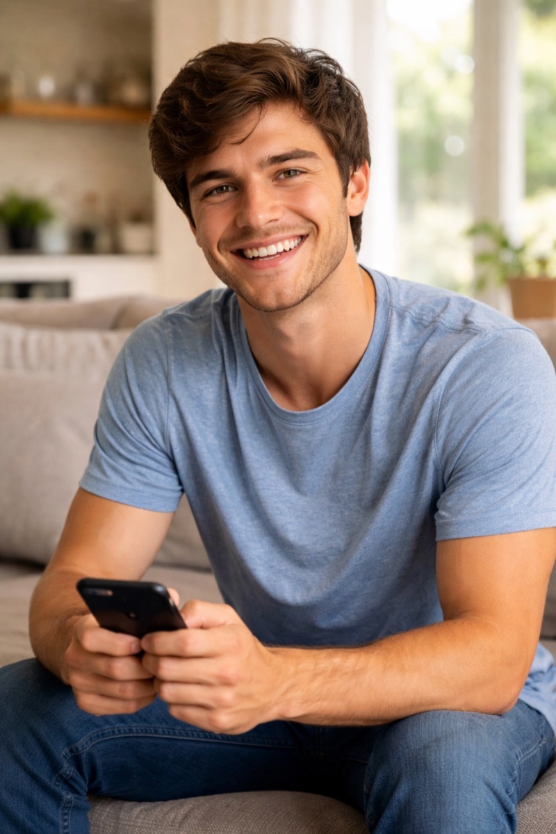 Before - AI image to image - casual photo transformed into professional corporate headshot - GPT Image 2